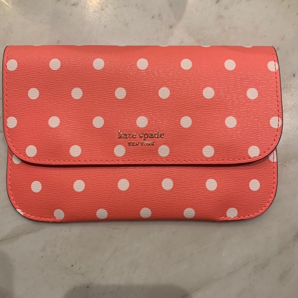 Pink and White Kate spade wallet